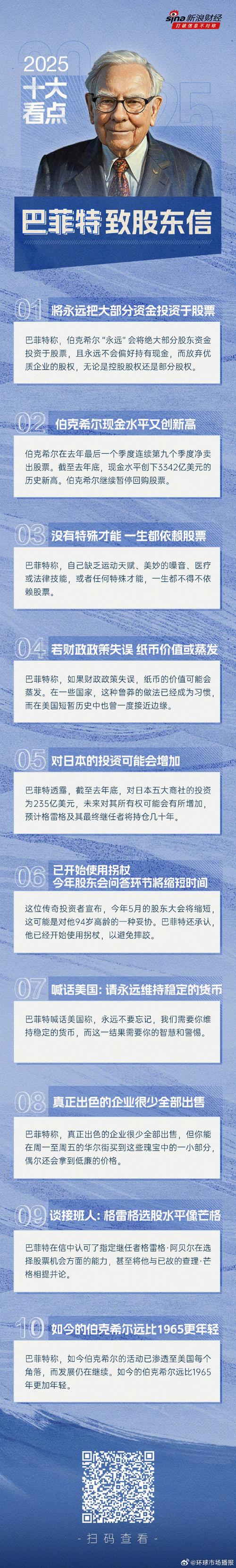 巴菲特:贸易不能当成武器来使用